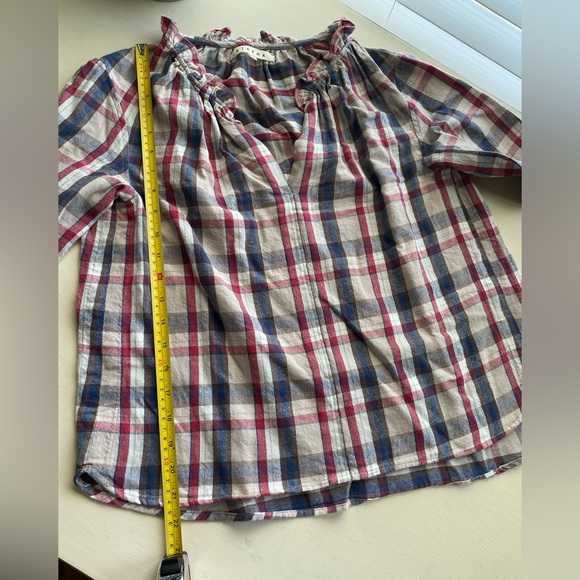 Xirena Long Sleeve Blouse Plaid Size XS - Picture 8 of 9